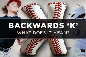 backwards k in baseball