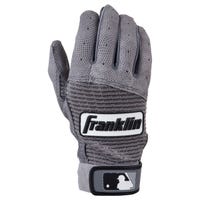 Franklin Pro Classic BaseballMonkey Exclusive Youth Baseball Batting Gloves in Gray/Black Size Large