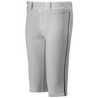 Mizuno Premier Piped Youth Baseball Pants in Gray/Black Size Medium