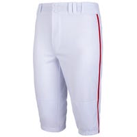 Champro Triple Crown Piped Knickers Youth Pants in White/Red Size X-Small