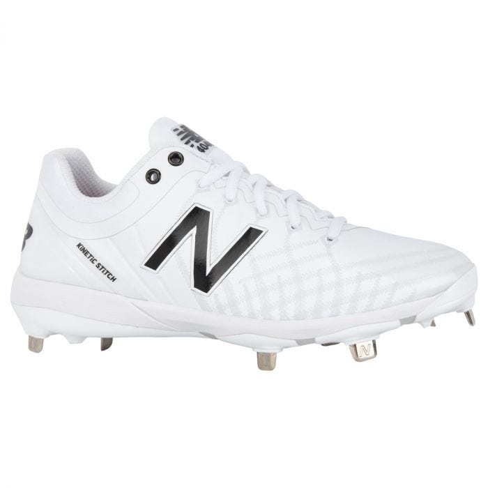 blue and white new balance cleats