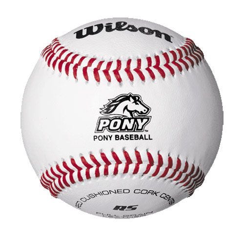 Wilson A1075 BPL1 Pony League Season Play Baseball - 1 Dozen