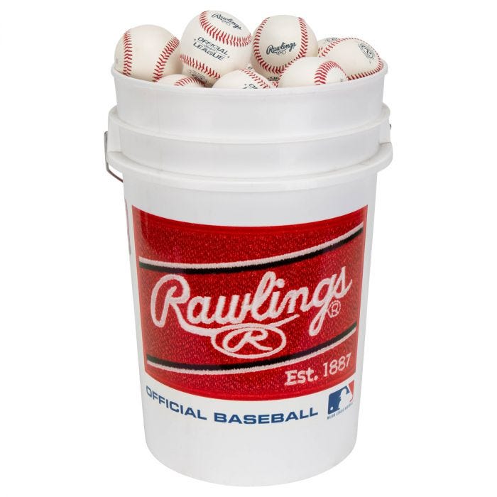 Rawlings Bucket W/30 ROLB1X Baseballs