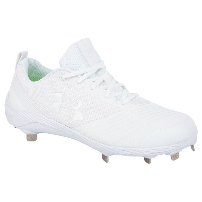 Under Armour Glyde Women's Metal Fastpitch Softball Cleats - White/White