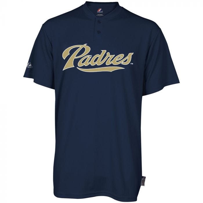 Majestic MLB Cool Base 2-Button San Diego Padres Replica Youth Jersey