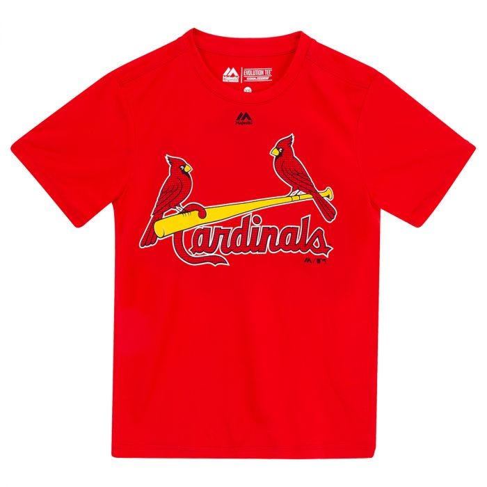St. Louis Cardinals Majestic Cool Base Evolution Adult T-Shirt
