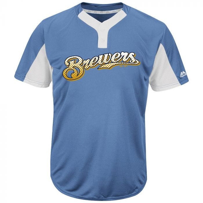 Milwaukee Brewers Majestic MAIY83 MLB Premier Youth Jersey