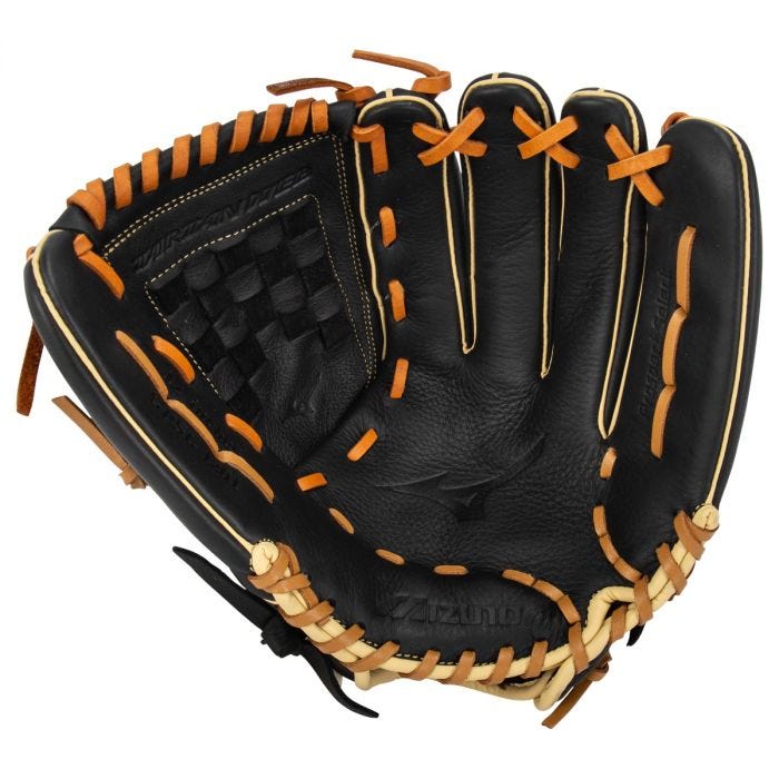 Mizuno Prospect 12" Fastpitch Softball Glove - Black/Brown - 2022 Model