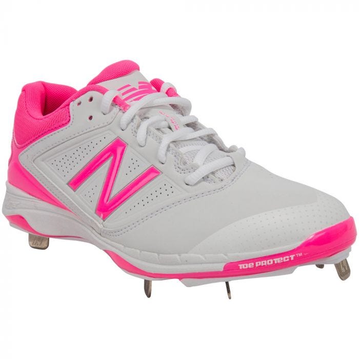 girls pink softball cleats
