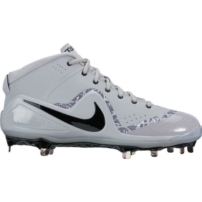 mike trout cleats metal