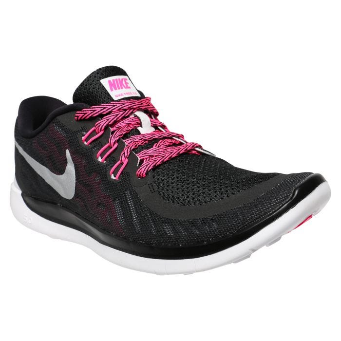 Nike Free 5.0 Youth Training Shoes - Black/Pink