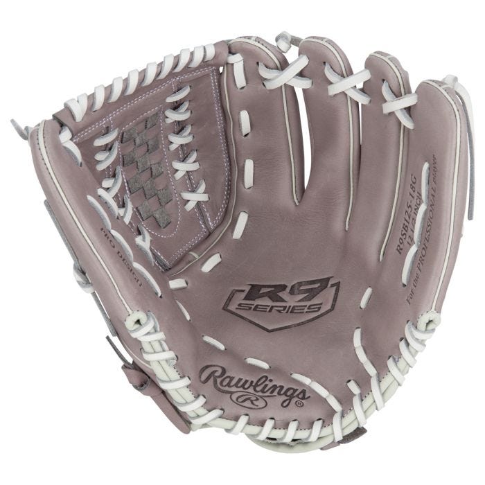 Rawlings R9 Series R9SB125-18G 12.5" Double Lace Fastpitch Softball Glove - 2021 Model