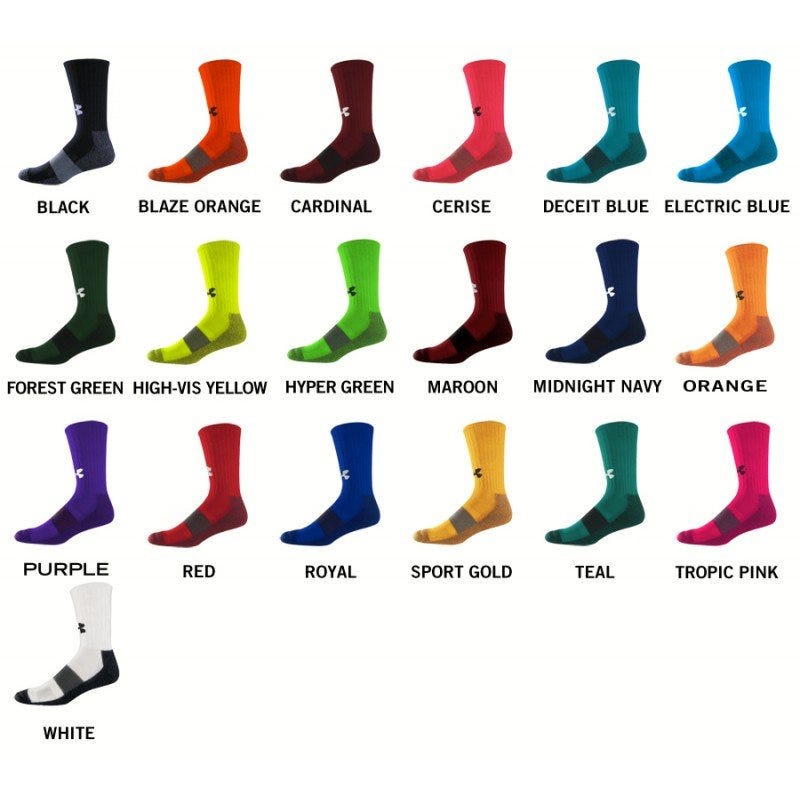 Under Armour Youth Sock Size Chart